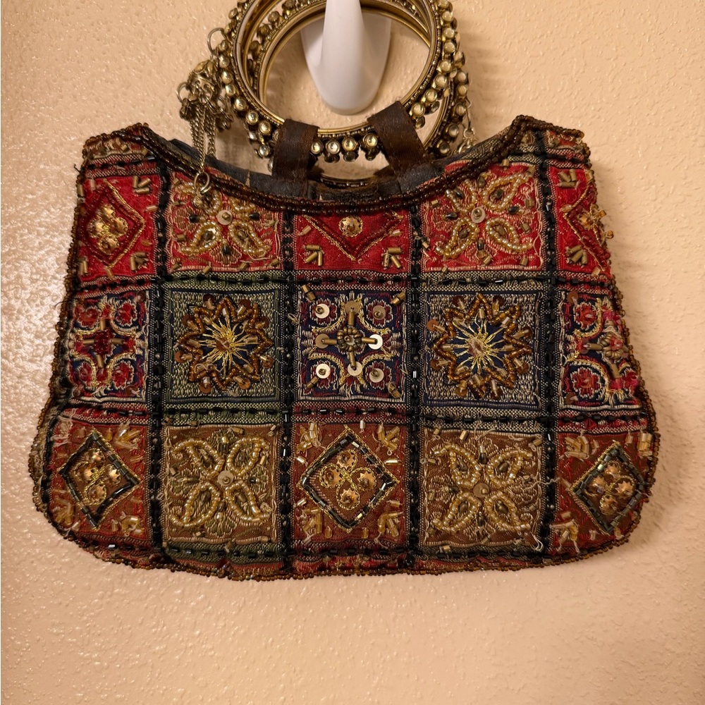 Embroidered Patchwork Handbag BOHO CHIC - image 1